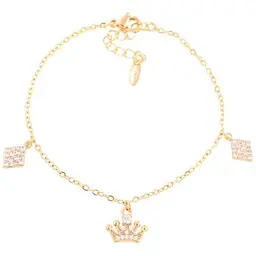 Браслет XUPING позолота 18K "Ціпок з підвісками» 17-20см*1,5мм 251813