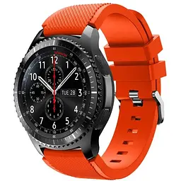 Силіконовий ремінець Primo для годинника Samsung Gear S3 Classic SM-R770/Frontier RM-760 Orange - мініатюра 2