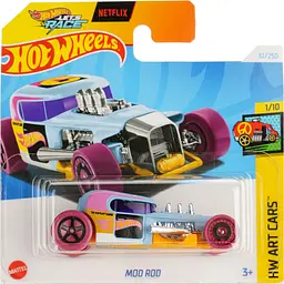 Набір: Базова машинка Hot Wheels HW Art Cars Mod Rod (5785) + Базова машинка Hot Wheels HW Mega Bite T-Rextrover блакитна (5785) - мініатюра 2