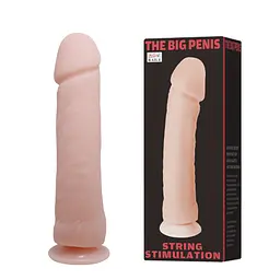 Фалоімітатор на присосці The Big Penis String Stimulation тілесний 26 см