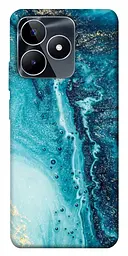 Чохол Demsky Блакитна фарба для Realme C53
