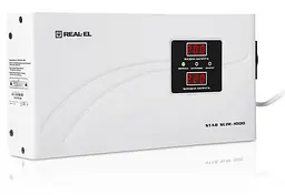 Стабілізатор напруги Real-EL STAB SLIM-1000 White 800 Вт (EL122400007) - мініатюра 2