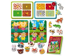Гра з липучками VLADI TOYS "Чиє забарвлення? Де чия мордочка?" VT1310-06 - мініатюра 3