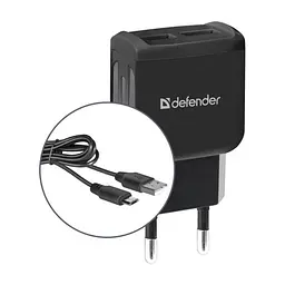 Зарядное устройство для Defender UPС-21 2xUSB,5V/2.1А кабель microUSB (83581) - миниатюра 2