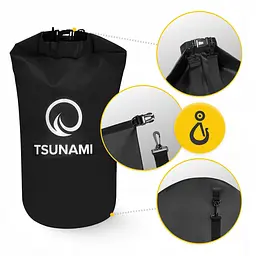 Гермомішок TSUNAMI Dry Pack 20 л водозахисний TS014 (P-5905973400015) - мініатюра 7