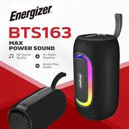 Акустична система 1.0 Energizer 16Вт Bluetooth 5.2/MicroSD/USB/AUX/FM,IPX65, чорна - мініатюра 2