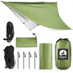 Туристичний тент Mountain Goat 300 x 300 см бівачний, водонепроникний Olive (P-5905973406376) - мініатюра 2