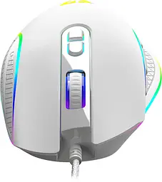 Мишка Modecom Veles Volcano, ігрова, 12800dpi., 8кн.,RGB, біла - мініатюра 4