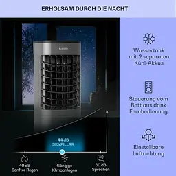 Мобільний кондиціонер вентилятор Klarstein Skypillar 3-в-1 (10035795) - мініатюра 4