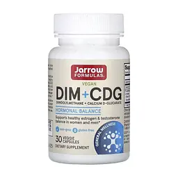 Витаминно-минеральный комплекс Jarrow Formulas Дииндолилметан и D-глюкарат кальция, DIM + CDG, 30 вегетариа (JRW-29065)