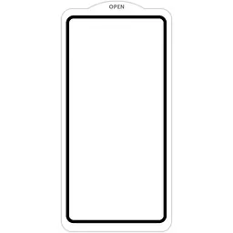 Захисне скло SKLO 5D для Oppo Reno 11 F Чорний / Біла підкладка