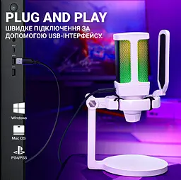 Мікрофон Fifine White (Q6W) - мініатюра 4