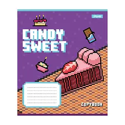 Зошит 1 вересня Candy sweet А5 12 аркушів коса лінія (767201), в асортименті - мініатюра 6