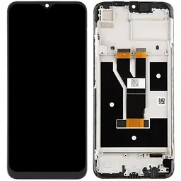 Дисплей Realme C11 2021/C20/C20A/C21/Narzo 50i чорний, з рамкою