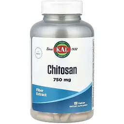 Хітозан KAL Chitosan 750 mg, 120 вегакапсул