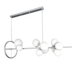 Підвісна люстра Levistella 918LP267-10 SL+WH срібло, 10 ламп G9 з LED-підсвіткою - мініатюра 3