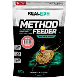 Прикормка Real Fish Method Feeder Кріль 0.8kg