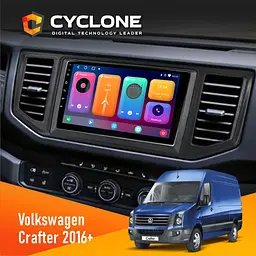 Штатна магнітола Volkswagen Crafter 2016+ Cyclone C10-001 2x32 CPL Cyclone (НФ-00009121)