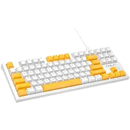Клавіатура Aula F3032 Dark Yellow keys RGB White (6948391201757) - мініатюра 3
