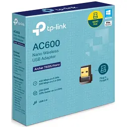 WiFi-адаптер TP-LINK Archer T600U nano AC600 - мініатюра 4