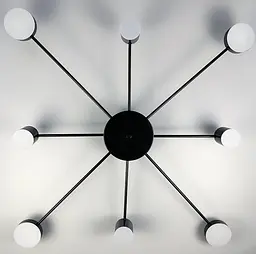 Стельовий LED світильник чорного кольору Line.F DE 34/8 BK - мініатюра 3