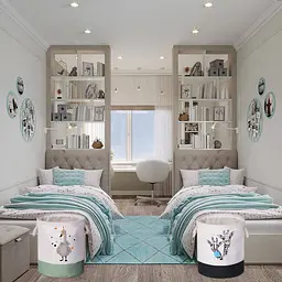 Корзина для Іграшок і Білизни Органайзер Lovely Svi 45 на 35 см Два Жирафа (426012021) - мініатюра 2