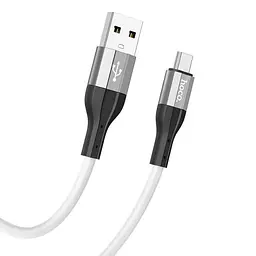 Кабель Hoco X72 Pisces Cable USB to MicroUSB 2,4A 1m White