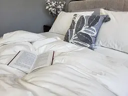 Комплект постільної білизни LUXURY Washed з вареної бавовни Молочний Milk - двоспальний - мініатюра 2