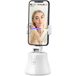 Штатив що слідкує Baseus 360°AI Following Shot Tripod Head (SUYT-B02) автоматичний поворотний білий