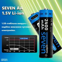 Акумулятор SEVEN Systems SEVENAA1.5VLi-ion4 - мініатюра 10