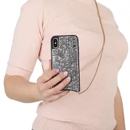 Чохол Becover Glitter Wallet для Apple iPhone Xs Max Silver (703624) - мініатюра 4