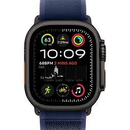 Смарт-годинник Apple Watch Ultra 2 49mm Black Titanium Case with Blue Trail Loop M/L (MYTJ3+MYQ83) [114888] - мініатюра 2