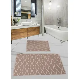 Набір килимків для ванної кімнати Diva Kidi Cappuccino 60 x 100 + 50 x 60