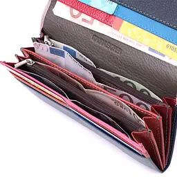 Жіночий практичний гаманець з натуральної шкіри ST Leather 22521 різнокольоровий - мініатюра 10