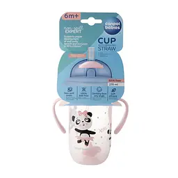 Кружка непроливайка з трубочкою та обтяжувачем Exotic animals Canpol babies 56/606-pin 270 мл - мініатюра 6