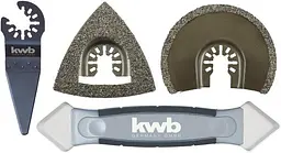 Набір насадок для реноватору KWB для плитки 4шт Einhell hoz0014231