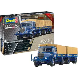 Збірна модель Revell Вантажна машина Bussing 8000 S13 з причепом рівень 5, масштаб 1:24, 716 деталей (RVL-07580) - мініатюра 2