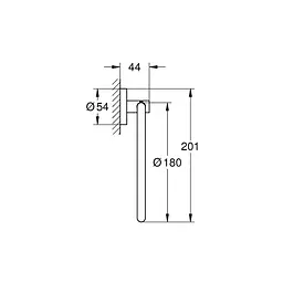 Тримач для рушника Grohe QuickFix Start 41174000 Хром - мініатюра 2