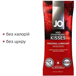 Набір лубрикантів Foil Display Box - JO H2O Lubricant - Strawberry - 12 x 10ml - мініатюра 3