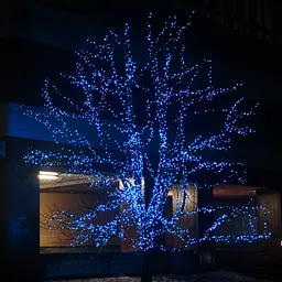 Гірлянда Нитка вулична 1000 LED 100 м на сонячній батареї чорна, синій GarlandoPro SB1000L100MBBL - мініатюра 3