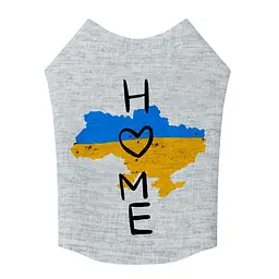 Футболка для собак WAUDOG Clothes з малюнком «Дім» M47, ширина 70–76 см, обхват грудей 41–46 см - мініатюра 2