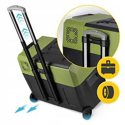 Холодильник туристичний компресорний Mountain Goat XTREME 39.3 л електричний, переносний Black/Olive (P-5905973404921) - мініатюра 7