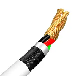 USB кабель Baseus Simple Wisdom Data Cable Kit USB to Micro 2.1A (2PCS/Set) 1.5m білий TZCAMZJ-02 - мініатюра 6