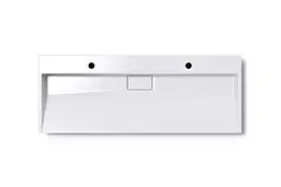 Умивальник VBI Este 120x46 см накладний/підвісний 2/O white VBI-019927 - мініатюра 3