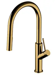 Змішувач для кухні Omnires Bend gold BE6455GL Золотий