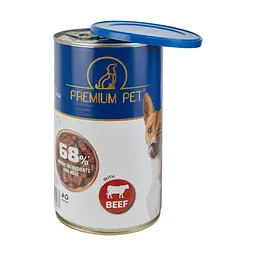 Вологий корм для собак Premium Pet шматочки в соусі з телятиною 1.24 кг - мініатюра 3