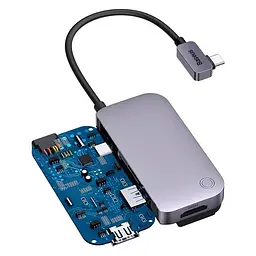 Хаб адаптер Baseus Type-C PadJoy 4-Port WKWJ000013 - мініатюра 9