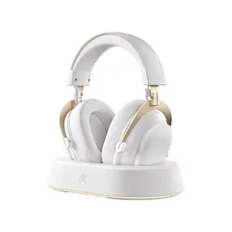 Ігрові бездротові навушники Mchose V9 Turbo+ / Три режими підключення / White Gold