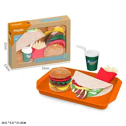 Игровой набор мягких игрушек фастфуда Burger & Fries Set (6338)