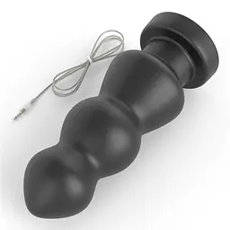 Анальна пробка LoveToy King Sized Vibrating Anal Rigger 20 см (чорний) - мініатюра 6
